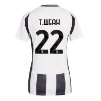 Dres Juventus Timothy Weah #22 Domáci pre Ženy 2024-25 Krátky Rukáv